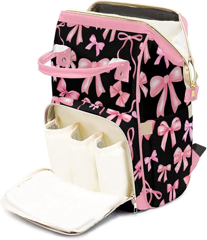 Custom Baby Diaper Bag with Name, Personalized Diaper Backpack for Mom, Waterproof Travel Bag for Girl or Boy Gift