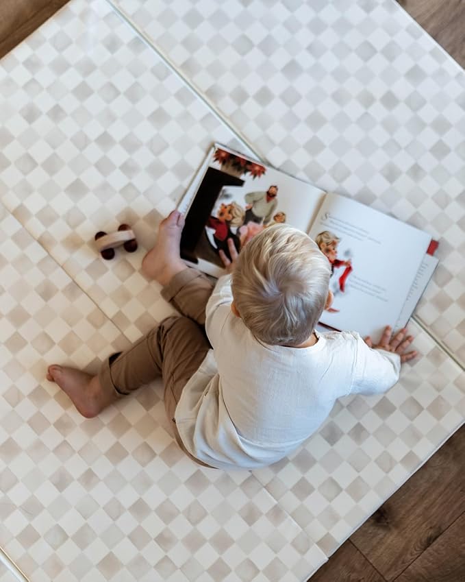 House of Noa Tumbling Baby Play Mat for Floor ??Foldable Foam Playmat for Babies & Kids, Non-Toxic Wipeable Baby Mat