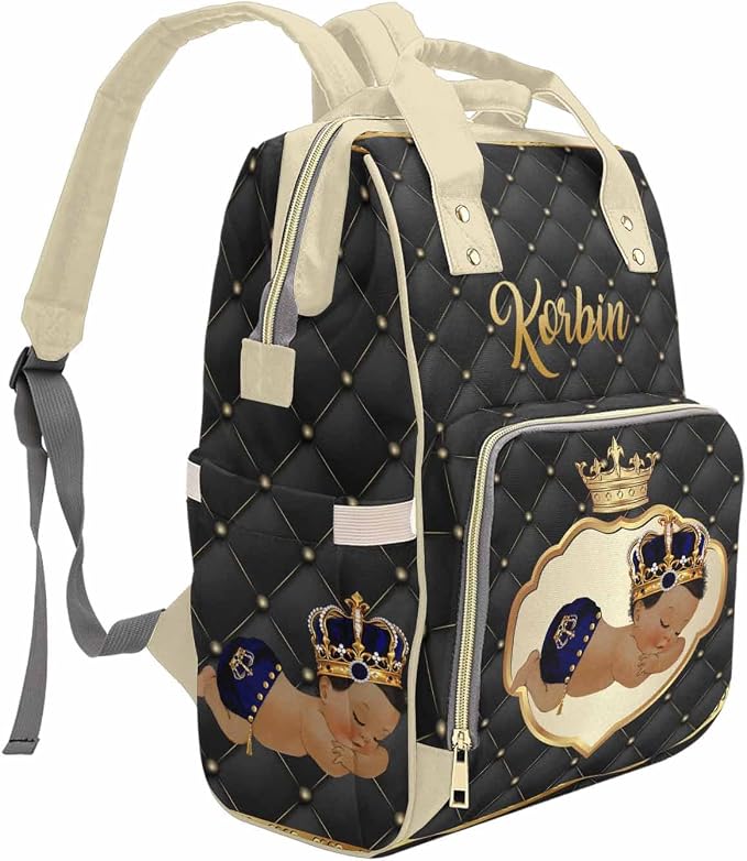 M YESCUSTOM Custom Name Diaper Bag Backpack for Wife Women Portable Waterproof Diaper Bags Mothers Day Gifts Personalized Cute Yellow Mommy Nursing Daypack Travel Diaper Backpack