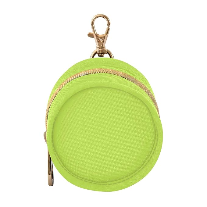 Neon Yellow Pacifier Holder Case Newborn Pacifier Storage Pouch for Boys Girls Easy Attach to Diaper Bag Portable Baby Essentials Container