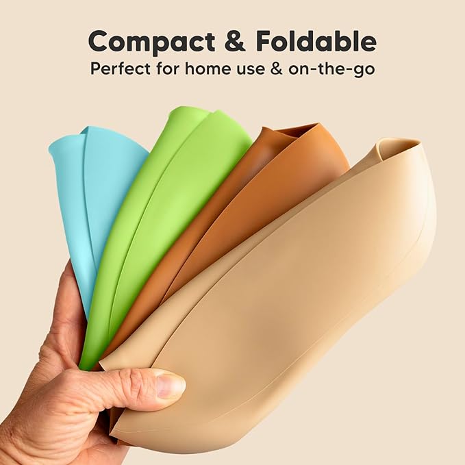KeaBabies 2-Pack Silicone Bibs for Babies, Toddlers Girl, Boy ??Sturdy Food-Grade Baby Bibs for Eating, Large Food Catcher, Clean & Put On Easily, Waterproof Toddler Feeding Essentials (Cloud Nine)