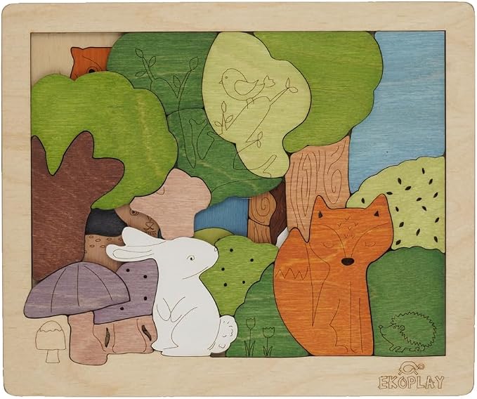 Woodlands Puzzle for Kids | 33 Piece Jigsaw Puzzle for Pre-School Kids | Learning and Educational Toy Gift for Boys & Girls 3 Years and Above