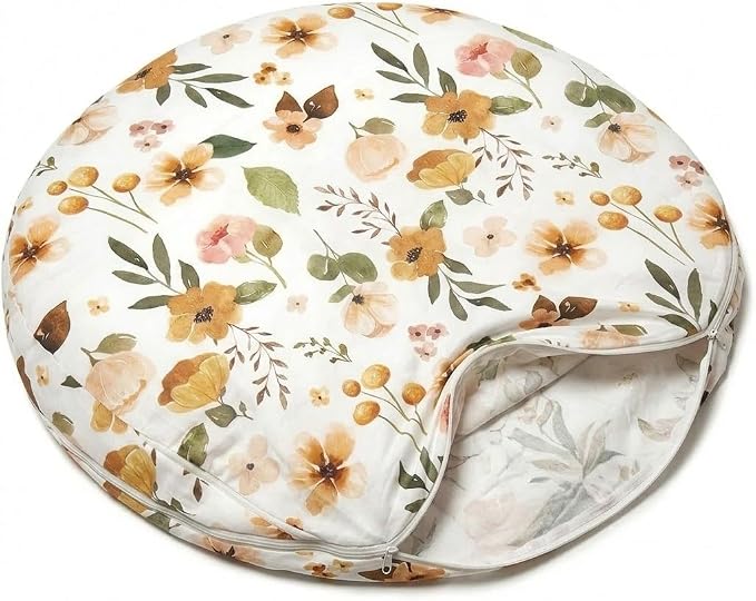 Ultra Soft Nursing Pillow Cover, Removable Breathable Cotton Slipcover for Breastfeeding & Maternity Support, Multifunctional Feeding Cushion Cover for Mom and Baby (CC)