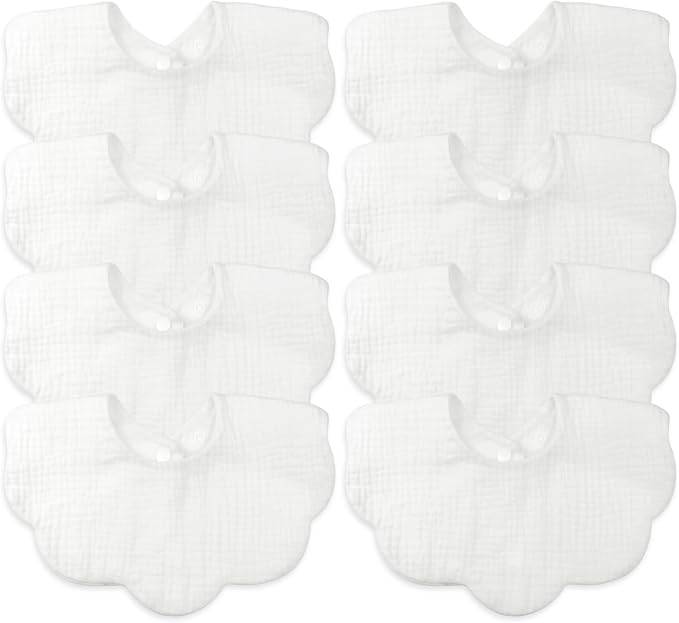 Baby Bibs Muslin Drool Teething Drooling Bibs for Baby Girl Boy Muslin Cotton
