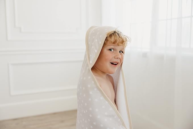 Copper Pearl Hooded Bath Towels Premium Knit/Terry Cloth Baby Towels with Hood, Pockets, and Cool Designs - Great to Gift and Make Bath Time Fun - Baby Bath Towel, Twinkle