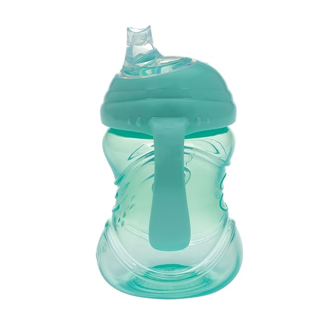 Nuby Clik-It No-Spill Soft Spout Training Sippy Cup with Handles - 10 Oz - 4+ Months - Neutral, (Pack of 24)