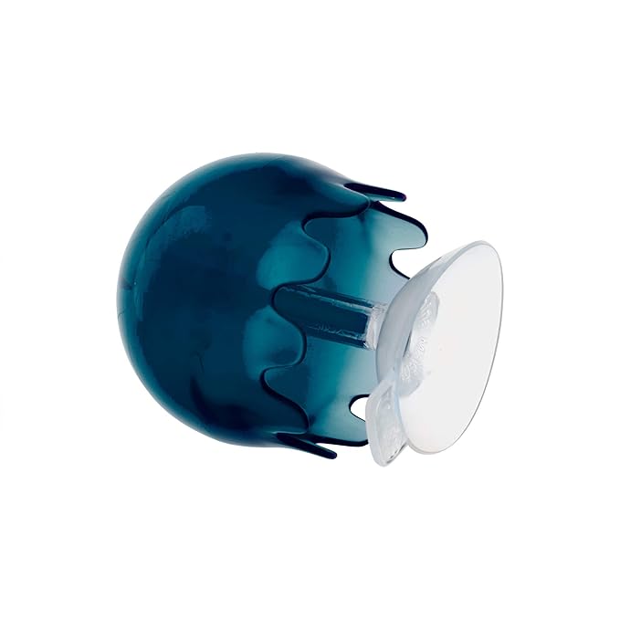 Boon Jellies Suction Cup Bath Toys - Bathtub Baby Sensory Toys - Jellyfish Suction Toys for Bath Time - Navy/Coral - Baby and Toddler Bath Toys - 9 Count - Ages 12 Months and Up