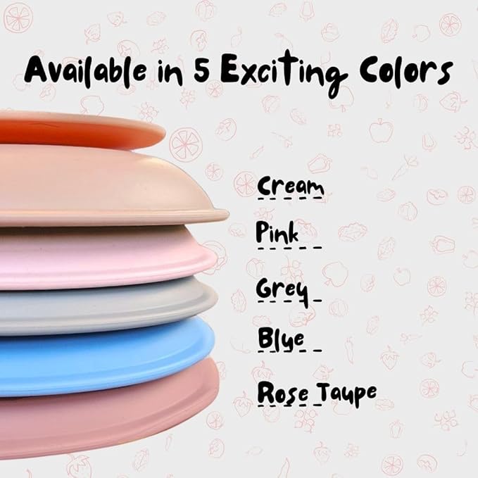 Stainless Steel Suction Plates for Babies & Toddlers ??2 Pack Divided Baby Plates with Strong Suction Base ??Unbreakable Non-Toxic Baby Led Weaning Feeding Set ??BPA Free, Dishwasher Safe