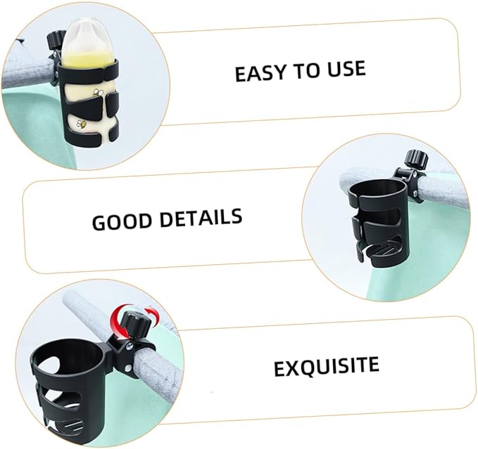 ORFOFE Stroller Cup Holder and Organizer Bottle Holder for Strollers and Walkers Convenient Accessory for Drinks The Go