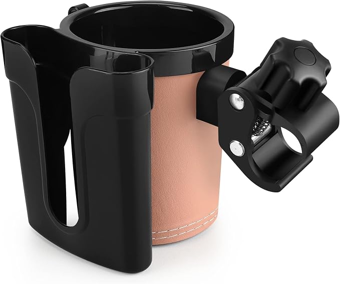 Accmor Stroller Cup Holder with Phone Keys Holder, 3-in-1 Universal Cup Holder, Drinks Bottle Holder for Stroller, Bike, Wheelchair, Walker, Scooter