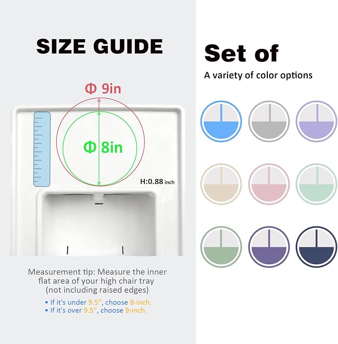 Bakpoco Stainless Steel Suction Plates for Toddlers, 9" Divided Kids Baby Plates with Removable Silicone Suction, Non Toxic Non Slip Portion Control Snack Dishes 4 Packs, Blue Green Purple Beige