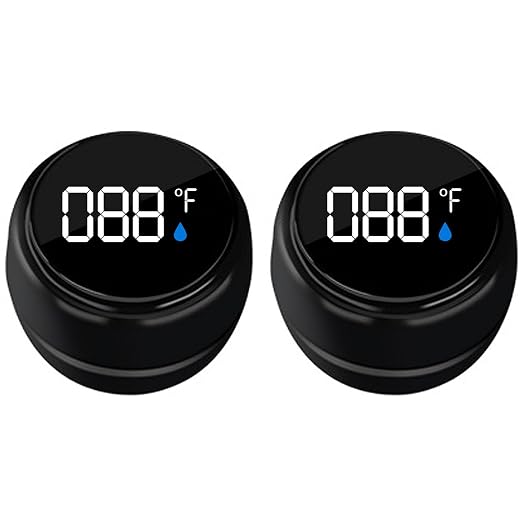 2 Pack Bath Thermometer for Bathtub, Rechargeable Waterproof Floating Water Thermometer for Ice Bath, Pool