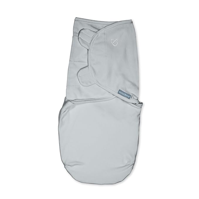 SwaddleMe by Ingenuity All Season Baby Swaddle, 2 Quick Flip Layers to Change from 1.0 to 2.5 TOG, Size 0-3 Months, 7-14 Pounds - Tiny Tiles