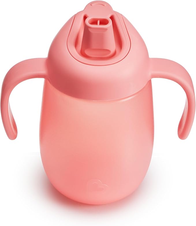 Munchkin Simple Clean Trainer Sippy Cup with Handles, 6+ Months, 7 Ounce, Blue/Pink