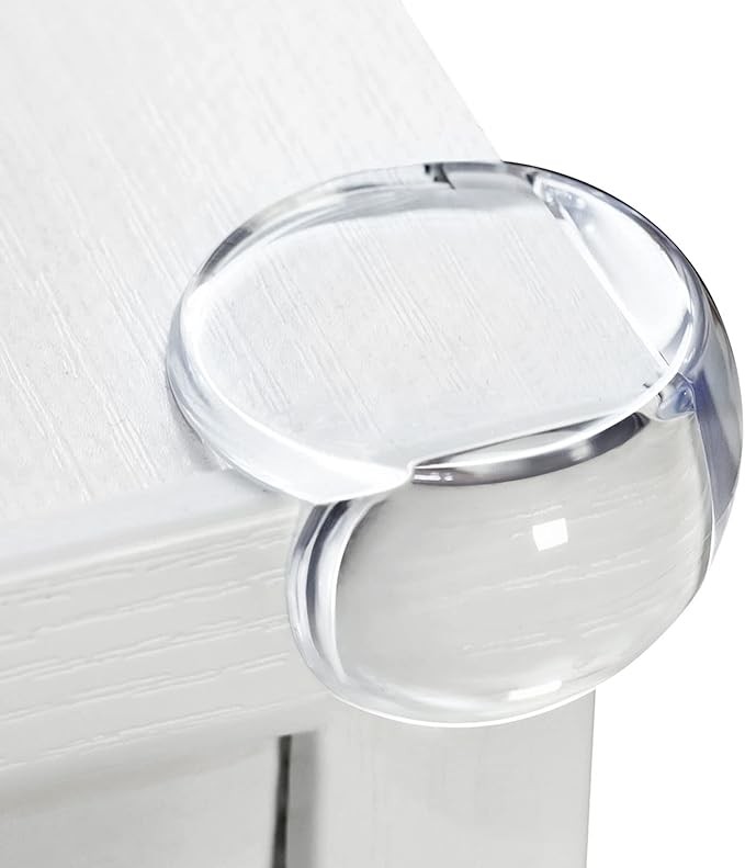 8 Pack Corner Protector Baby, Table Corners, Clear Table Protectors for Furniture, Round Corner Guards, Safety Corner Protectors, Furniture Corner & Edge Safety Bumpers,Baby Proofing