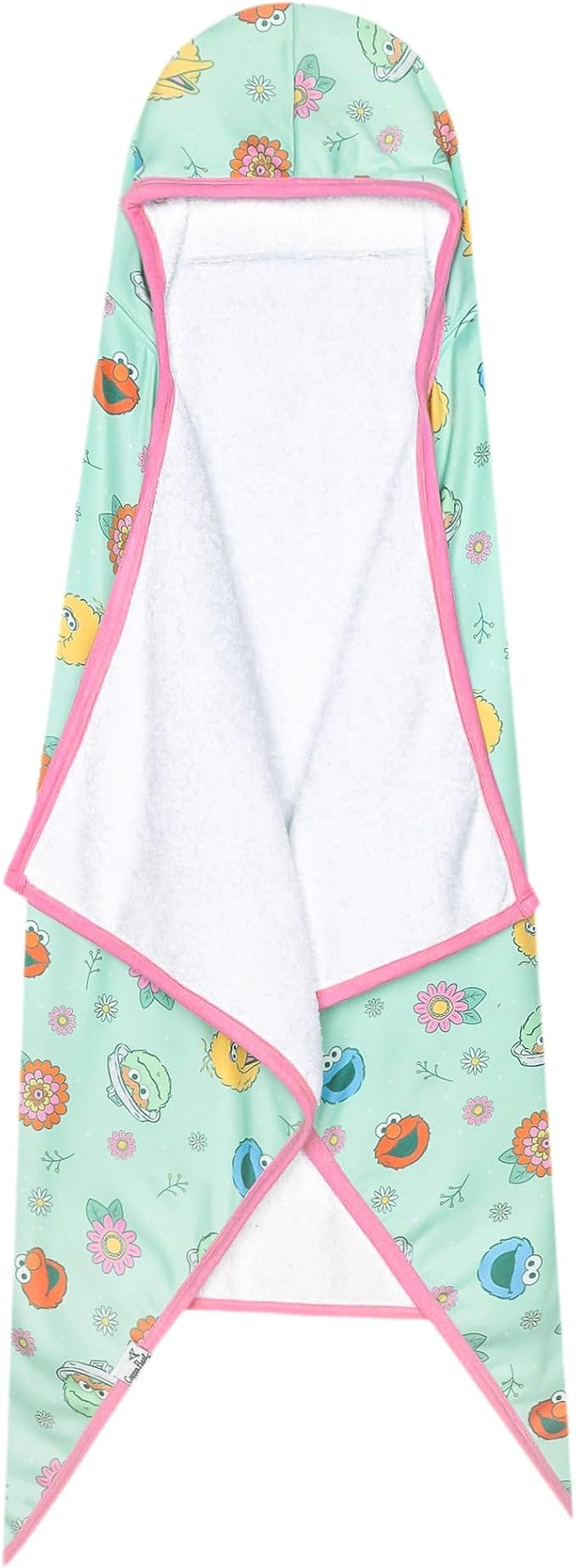 Copper Pearl, Sesame Street Retro Floral Premium Big Kid Hooded Towel