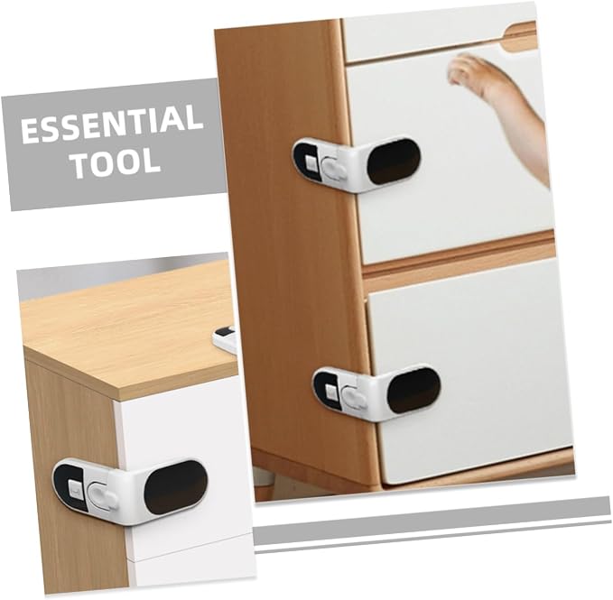 Hemoton 16pcs Boy Girl for Drawers Refrigerators Pinch Design Easy One-key Material Proofing Lock for Cabinets and Furniture