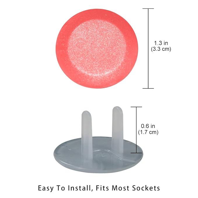 Outlet Covers, Child Safe, Easy Install, Pure Pink Pattern