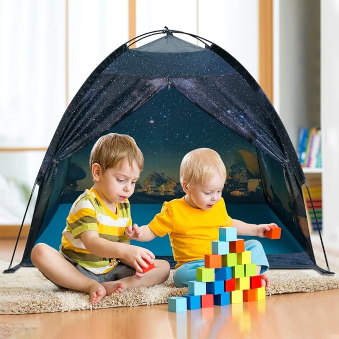 Mnagant Kids Play Tent Imaginative Play Popup Tents Space World Tent for Kids Indoor/Outdoor Fun-Kid Galaxy Dome Tent Playhouse for Boys and Girls,Perfect Kid?™s Gift- 47" x 47" x 43"