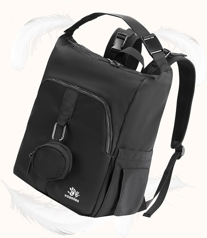 Diaper Bag Backpack with Changing Pad, Wet Dry Bag, Pacifier Case and Stroller Straps, Soft Cotton Lining, Baby Travel Bag for Moms and Dads（Black）