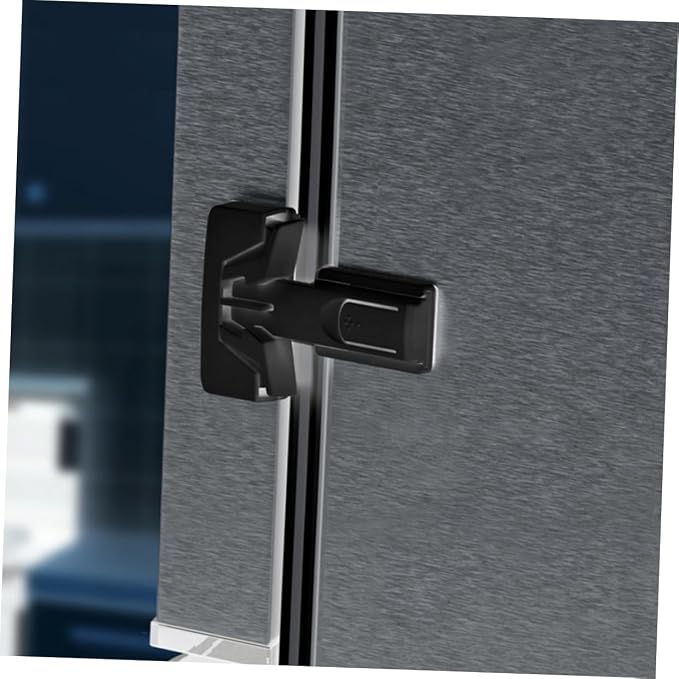 Vaguelly 2pcs Boy Girl Safety Locks Cabinet Proofing Latches for Cupboards Easy Installation Versatile Proofing Black White Color Options