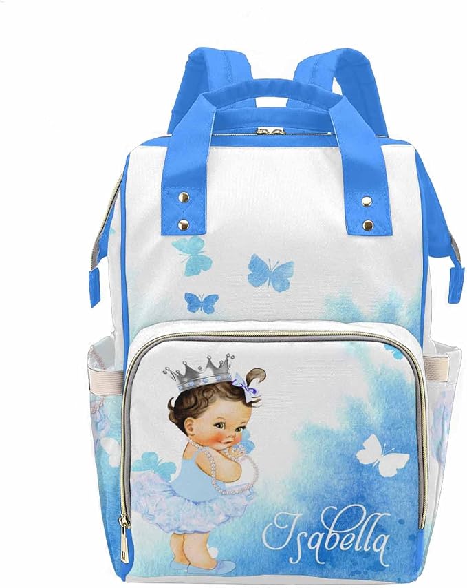 M YESCUSTOM Personalized Name Diaper Bag for Women Custom Nursing Baby Backpack for Shower Gift Customized Gift for Mothers Day