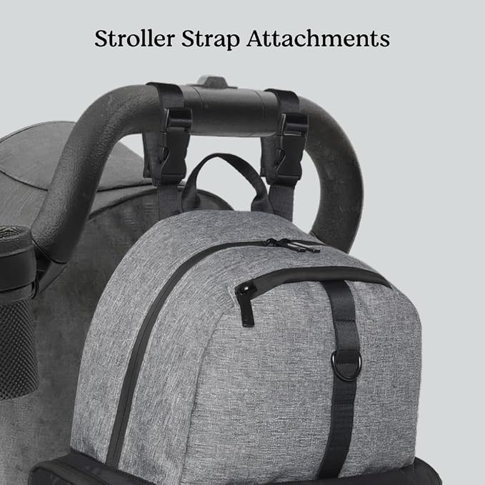 HUGGIES Unisex-adult Day Pack Diaper Backpack, Black/Solid, One Size
