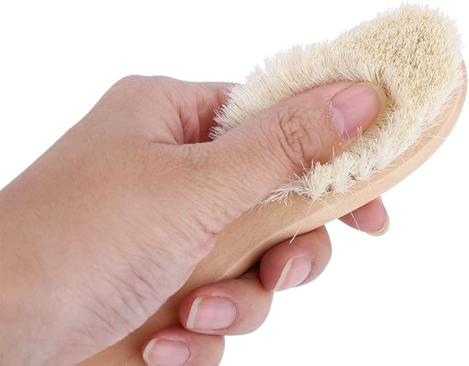 GLOGLOW Nan Baby Soft Goat Hair Brush Comb Set, Wooden Handle, Gentle for Infants, for Newborns and Toddlers Personal Care Products