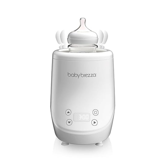 Baby Brezza AirSwirl Waterless Baby Bottle Warmer - Hospital-Grade Safe Warming for Breastmilk + Formula - No Hot Spots, No Water - Works with Nearly All Bottles