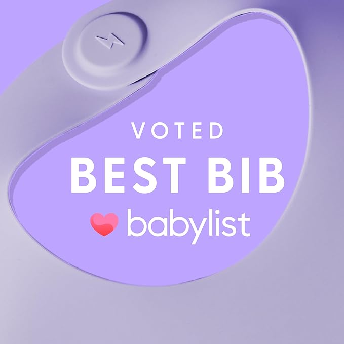 Magnetic Silicone Baby Bib ??Waterproof, Dishwasher Safe, BPA Free Food-Grade, Feeding Bib for Infants and Toddlers
