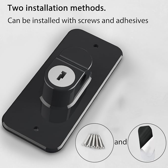 Fridge Lock (4 Pack),Refrigerator Lock with Keys,for Fridge, Cabinet Locks, Drawers, Dishwasher, Toilet and Child Safety Cabinet Locks, Traceless Adhesive No Drilling (White)