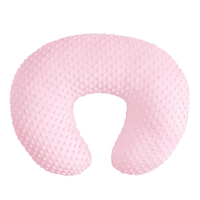 Minky Nursing Pillow Covers Ultra Soft Slipcovers for Breastfeeding for Baby Girls Boys, Feeding Pillow Cover Fits Standard Infant Support Pillows Positioners Nursing Pillow Case