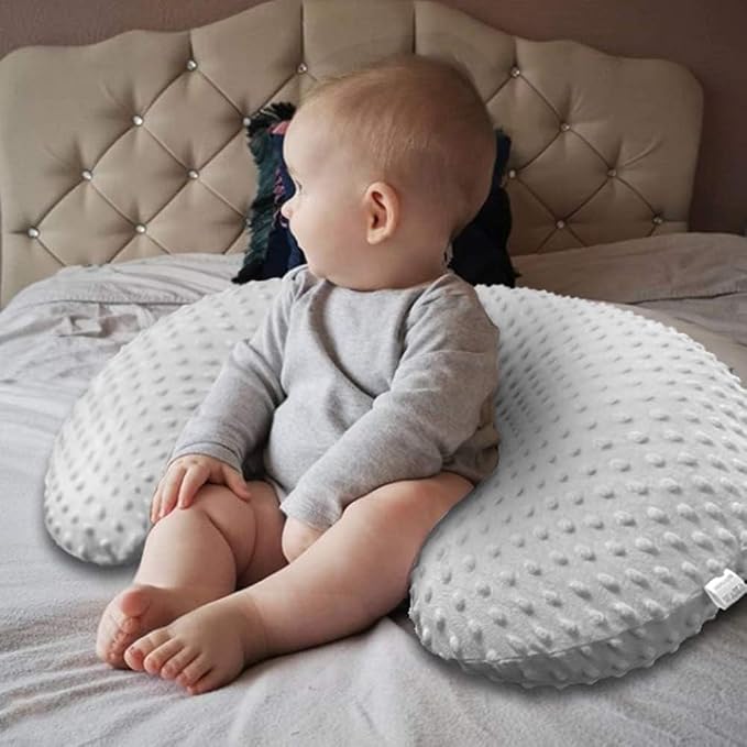 Minky Nursing Pillow Cover Breast Feeding Pillow Cover Slipcover U Shape for Baby Boy Girl,Cover Only(Daisy)