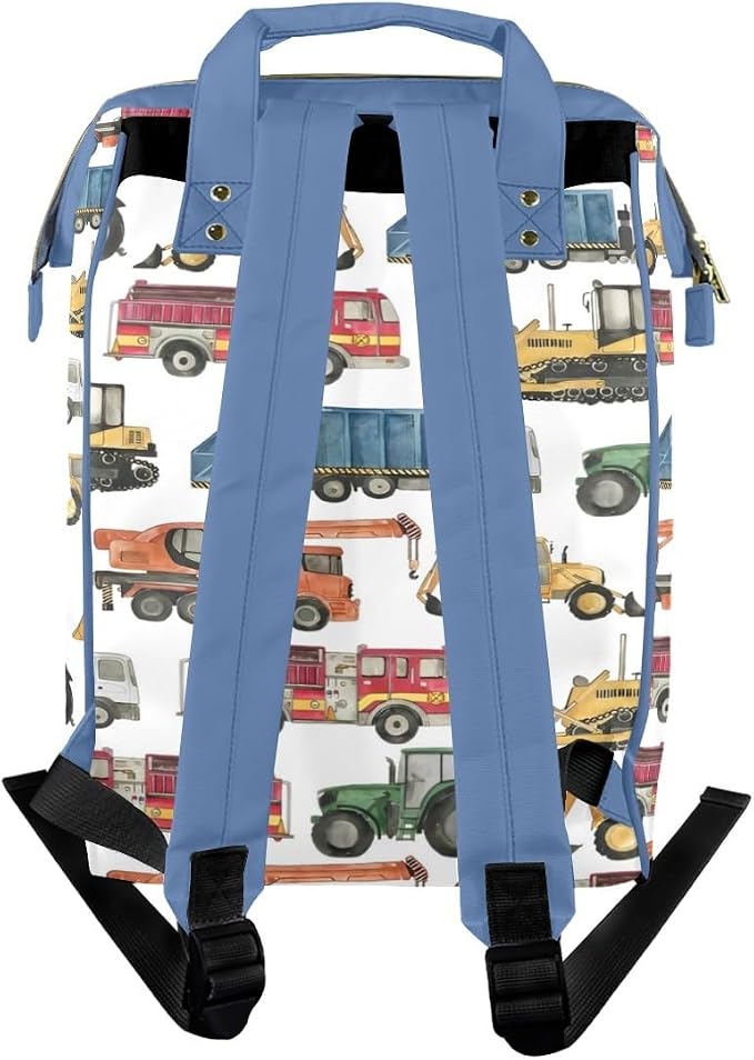 Custom Diaper Bag for Baby Customized Construction Vehicle Baby Bag Personalized Nursing Bags with Name Custom Name Mommy Daypack Bag Tote Bag Gifts