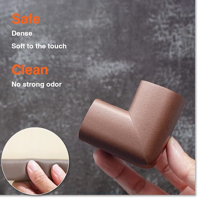18ft Edge 16 Corners - Bundle & Save - RovingCove HeftyFit Edge Corner Guards, Coffee Brown