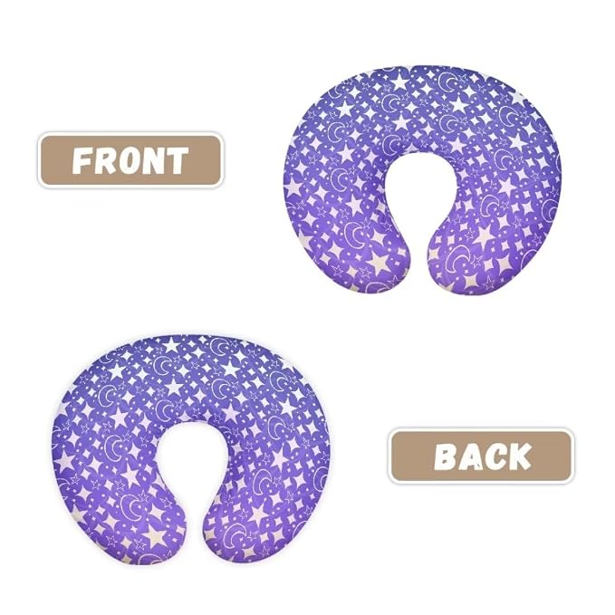 Moon Star Lightweight Breathable Pillow Cover for Infant Snug, Stretchy Neutral Breastfeeding Pillow Cover for Breastfeeding Moms in Home Or Car