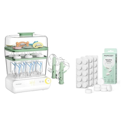 Momcozy 3 Layers Bottle Sterilizer and Dryer & Momcozy Descaling Tablets