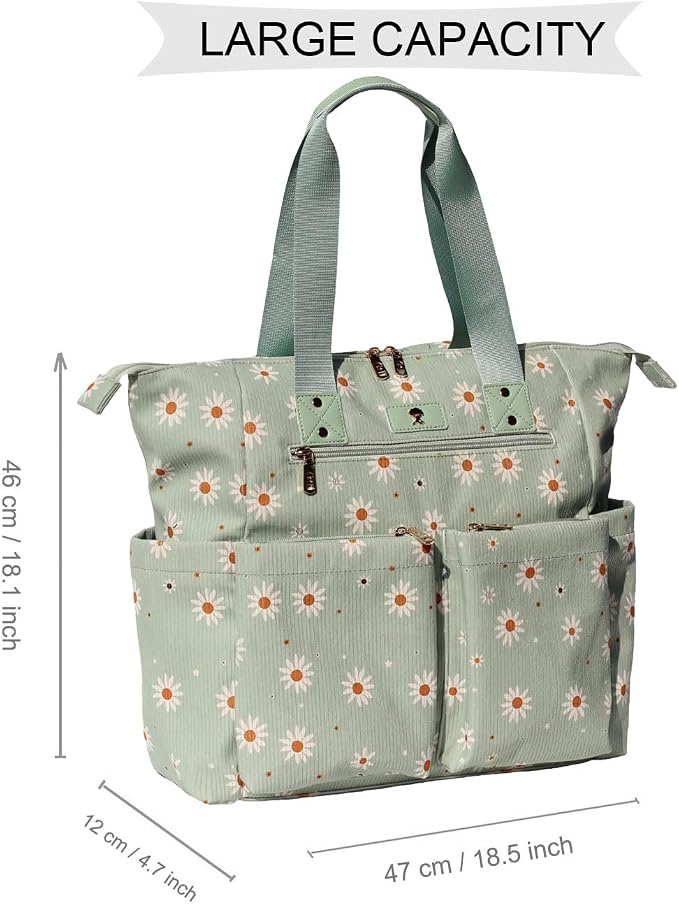 ESVAN Diaper Tote Bag Totepack Backpack 2 in 1 for Women Multifunctional Large Capacity with Insulated Pockets Travel | Multifunctional