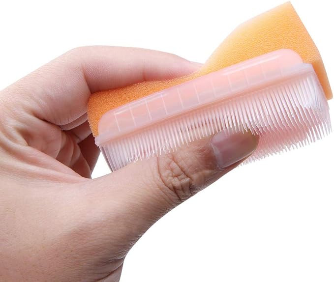 12PCS Sterile Bath Sponge & Sensory Brush, MELONSUN Baby Bath Scrubber.