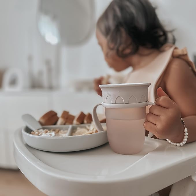 nouka All Around Cup | Leak Proof and Easy Grip | Removable Handles | Moss