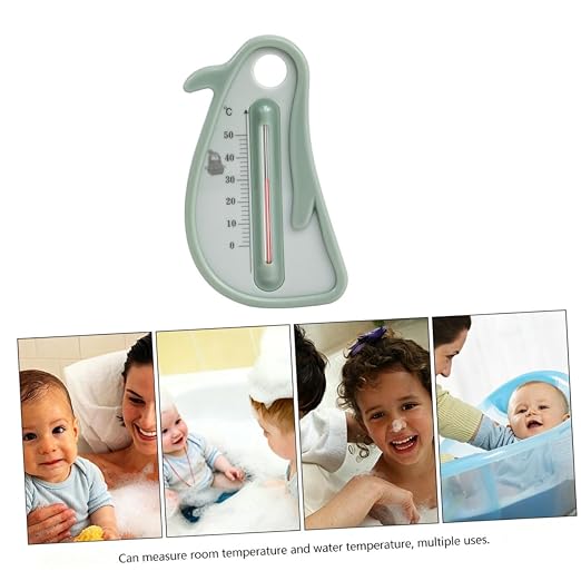 Milisten Penguin Bath Thermometer for Infants, Cartoon Water Temperature Measurement Tool, Safe Bath Tub Thermometer for Newborns and Random Color