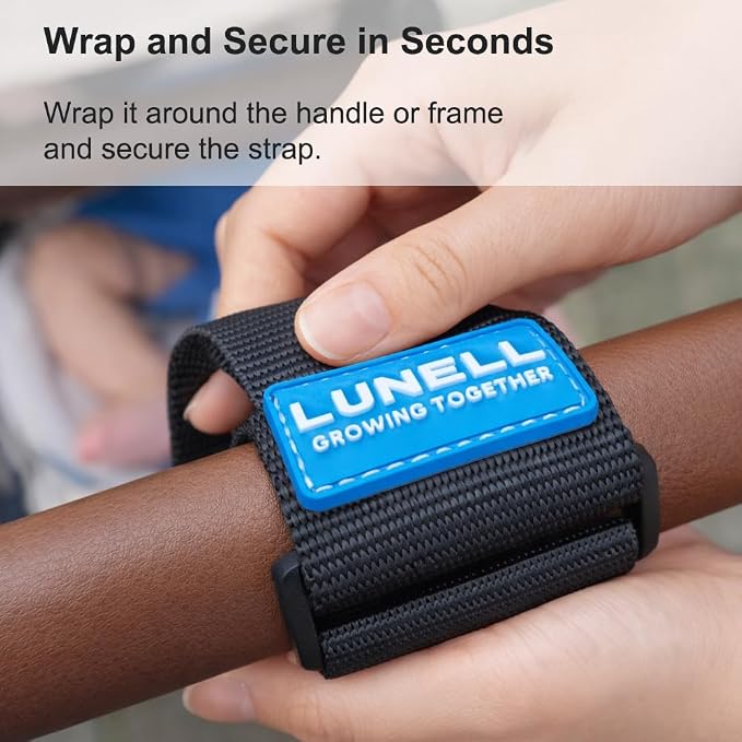 LUNELL Stroller Hook Strap for Kids Scooter and Diaper Bag Universal Stroller Accessory