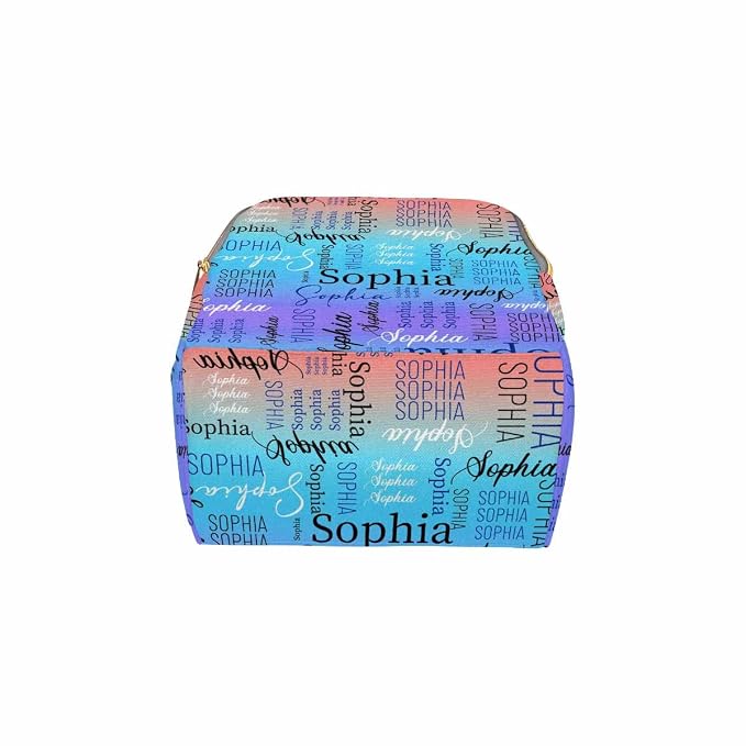 InterestPrint Custom Name Diaper Bag - Personalized Color Gradient Signature Nappy Backpack - Monogram Nursing Shoulders Laptop Daypack Travel for Women