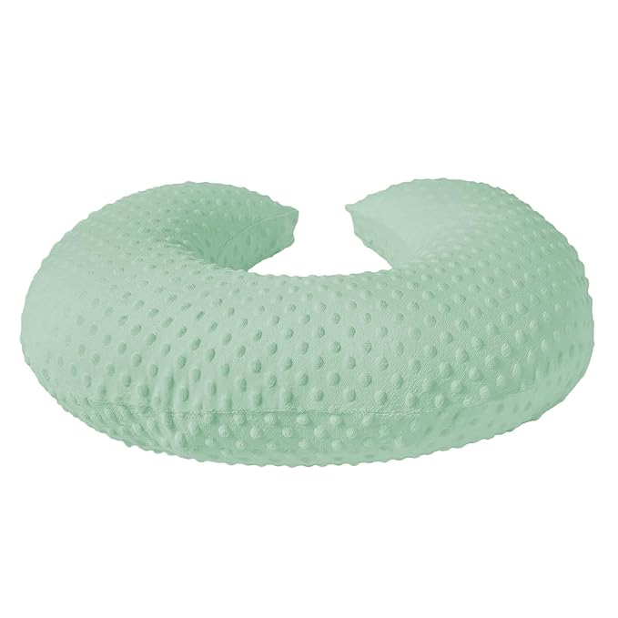 Nursing Pillow with Nursing Pillow Cover Set for Breastfeeding Moms, Ultra-Soft Nursing Pillows for Infant Newborn Baby Boy Girl (Green)