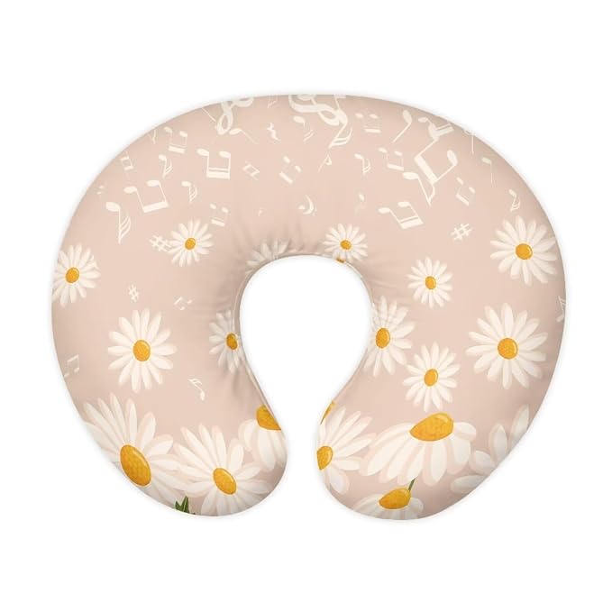 Daisy Nursing Pillow Case for Newborn Soft Portable Washable Nursing Covers Fit Most Breastfeeding and Bottle Feeding Pillows for Boys & Girls