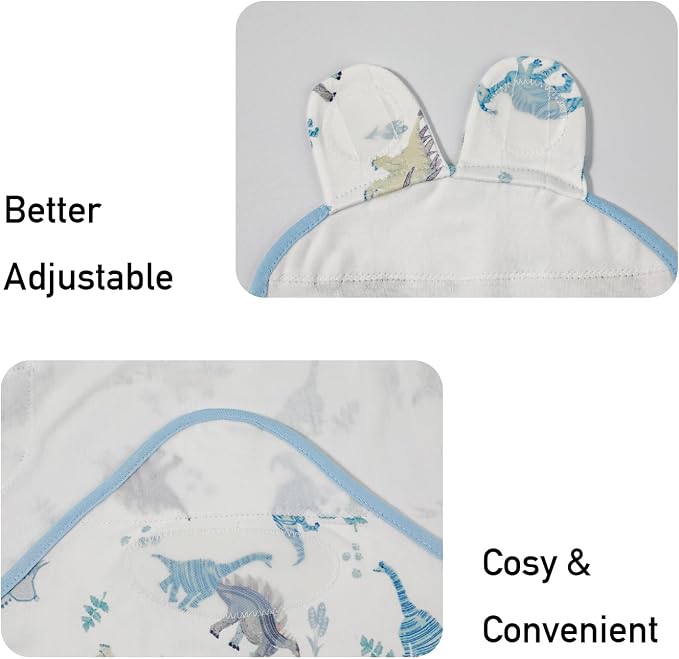 Baby Swaddle Sleep Sack 3 Pack, Organic Cotton Newborn Swaddle Wraps for 0-3 Months, Adjustable Wings, Breathable Soft Swaddling Blankets for Infant Boys Girls, Baby Sleep Essentials