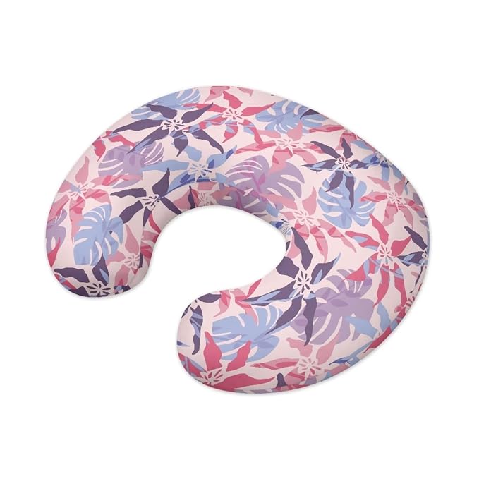 Tropical Leaves Nursing Pillow Covers, Nursing Pillow Slipcovers Breastfeeding Newborn Infant Feeding Cushion Cover Case