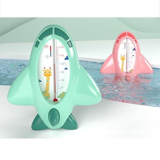 minkissy 2pcs Bathing Water Thermometer Pink Waterproof Floating Temperature Sensor for Newborn Safety Bath Tub Use