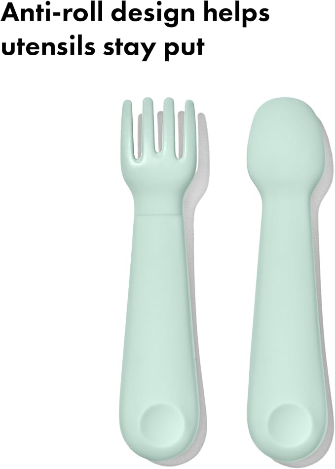 OXO Tot Mini Fork & Spoon Set – Opal, Baby Essentials