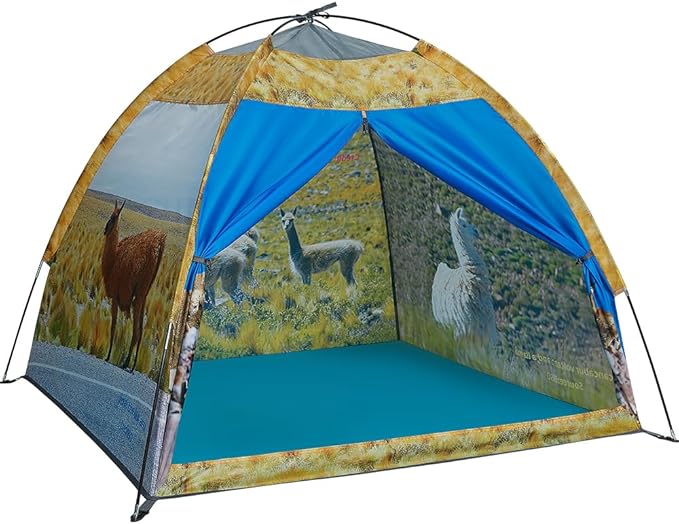 Mnagant Kids' Alpaca Tent - Fun Pop-Up Playhouse for Boys and Girls - Easy Setup, Indoor/Outdoor Adventure Tent - 47" x 47" x 43"